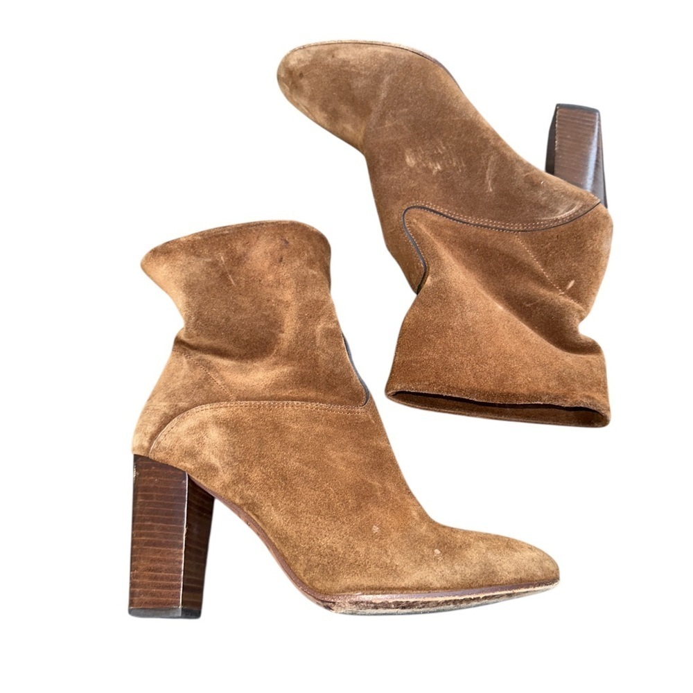 Polo Ralph Lauren Tan Suede Heeled Boots